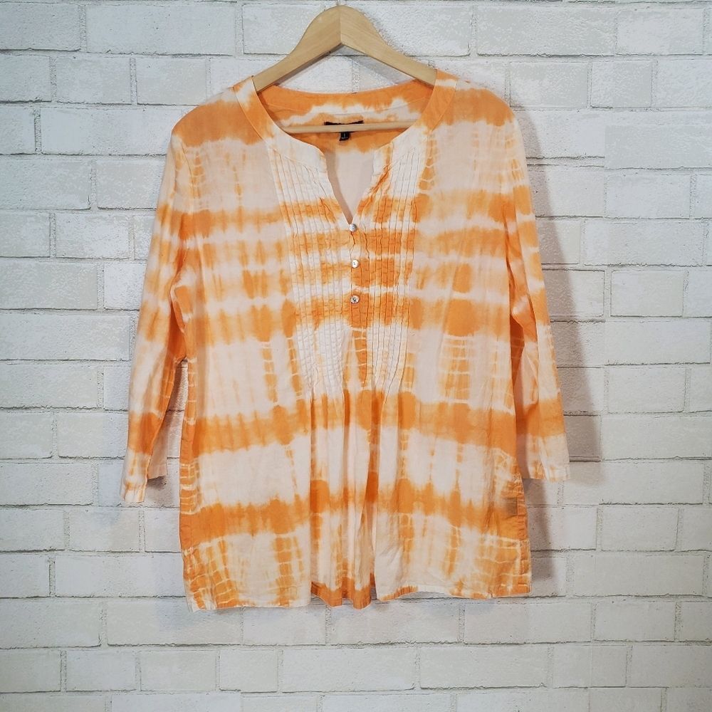 Relativity tye-dye blouse